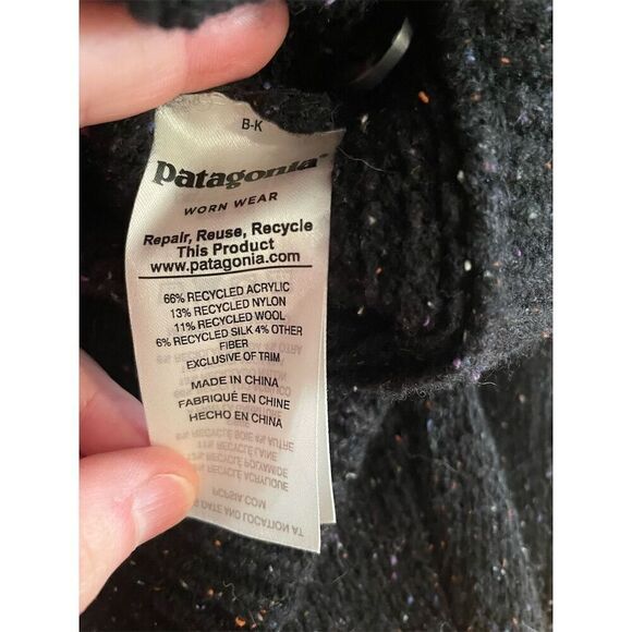 Patagonia Men's XL Multicolor Pullover Mock Neck Sweater Eco-Friendly - Picture 8 of 9